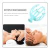 FRCOLOR Scalp Massager Handheld Octopus Head Massager 8 Fingers Design Head Scratcher Tool Stress Relax Reduction in The Office Home Spa Father's Day and Mother's Day Gifts view 4