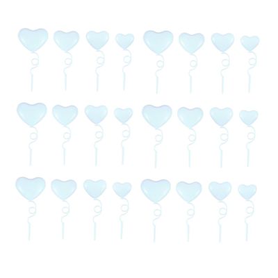 WHAMVOX Heart Shape Cake Topper Set 24pcs Cake Picks Made of Safe Material for Party Decorations
