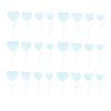 WHAMVOX Heart Shape Cake Topper Set 24pcs Cake Picks Made of Safe Material for Party Decorations view 1