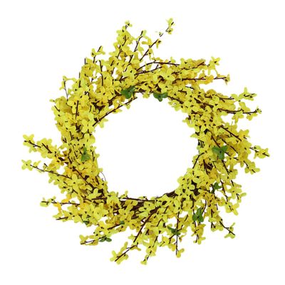 Cabilock Floral Wreath Rattan Decorative Garland for Home Wedding and Shop Doors for Wall Hanging and Seasonal Decor