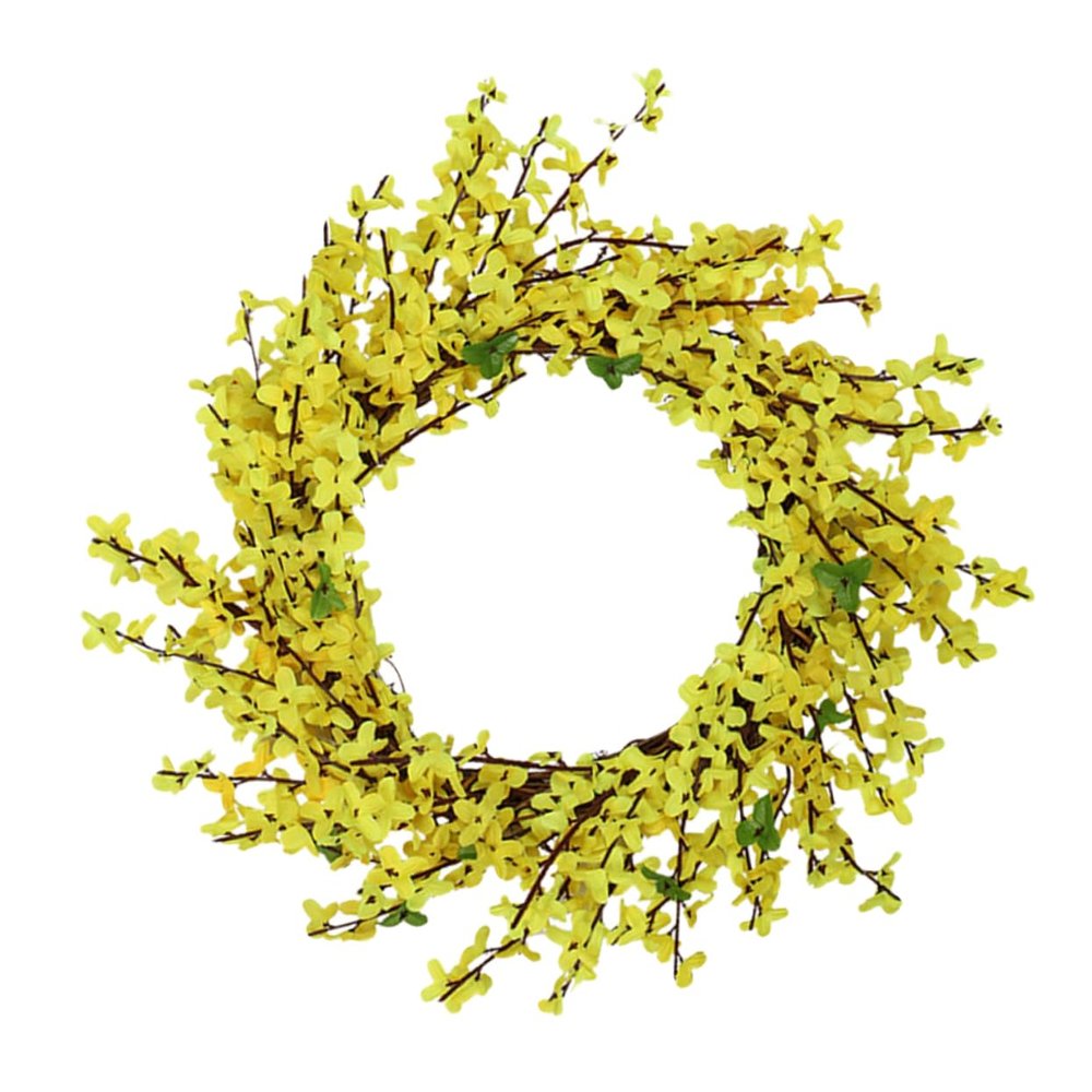 Cabilock Floral Wreath Rattan Decorative Garland for Home Wedding and Shop Doors for Wall Hanging and Seasonal Decor