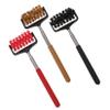 3Pcs Wheel Design Telescopic Back Scratcher Stainless Steel PP view 1