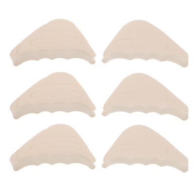 6pairs Forefoot Shoe Cushions Soft Gel Toe Pads for High Heels Ball of Foot Pressure Relief Filler Inserts for Comfortable Fit Skin Tone