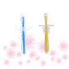 FRCOLOR 2 Pack Boys and Girls Toothbrushes Baby Toothbrush Soft Bristles and Umbrella Shape Silicone Training Toothbrush view 3