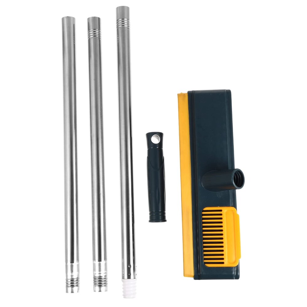 FOMIYES 1pc Floor Scrub Brush Handle Sturdy Cleaning Tool for Bathroom Tile and Grout for Tough Dirt and Dead Corners for Home Use Yellow