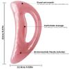 Back Massagers, Guasha Tool for Full Body Arch-Shaped Portable Smooth Resin Gua Sha Stone with Handle Rounded Odor-Free Pain Relief Muscle Relaxation Massage Tools view 4