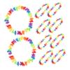 CHILDWEET 10pcs Hawaiian Sunflower Garland Wreath Flower Necklace Hawaiian Wreath for Wedding Accessory view 1