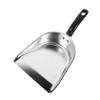 Anneome Stainless Steel Dustpan Metal Dust Pan Dustpan with Handle Metal Handheld Dustpan Metal Dustpan Small Dustpan Metal Handheld Dust Pan Small Dust Pan with Handle Thicken Small Metal view 1