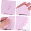 FOMIYES 100pcs Silver Wiping Cloth Cleaning Cloth Supply Glasses Cleaning Cloth Lens Clean Cloth Cleaning Cloth for Jewelry Phone Screen Cleaning Cloth Cloth for Glasses, 8.00X8.00X0.20CM, Pink view 2