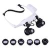 NOLITOY Binocular Magnifying Led Light Head-Worn Magnifier for Reading Glasses Coin Magnifier view 1