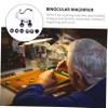 NOLITOY Binocular Magnifying Led Light Head-Worn Magnifier for Reading Glasses Coin Magnifier view 4