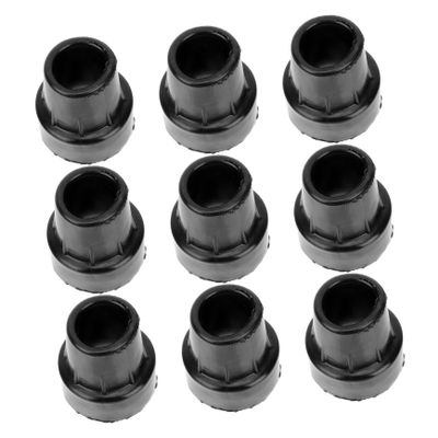 FRCOLOR 9pcs Slip Rubber Crutch Foot Covers Trekking Pole Tips for Enhanced Stability Traction Conditions Fits Diameter Crutch Feet