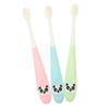 Beaupretty 3pcs Cartoon Boy Girl Toothbrush Soft Bristle Manual Toothbrushes for Toddlers Eye-catching Colors and Unique Design Daily Use Oral Care Tool for Boy Girl view 1