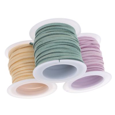 STOBOK 3rolls Decorative Velvet Ribbon for Crafts Flower Bouquets and Jewelry Wrapping Soft Light and Colors for Elegant Presentation