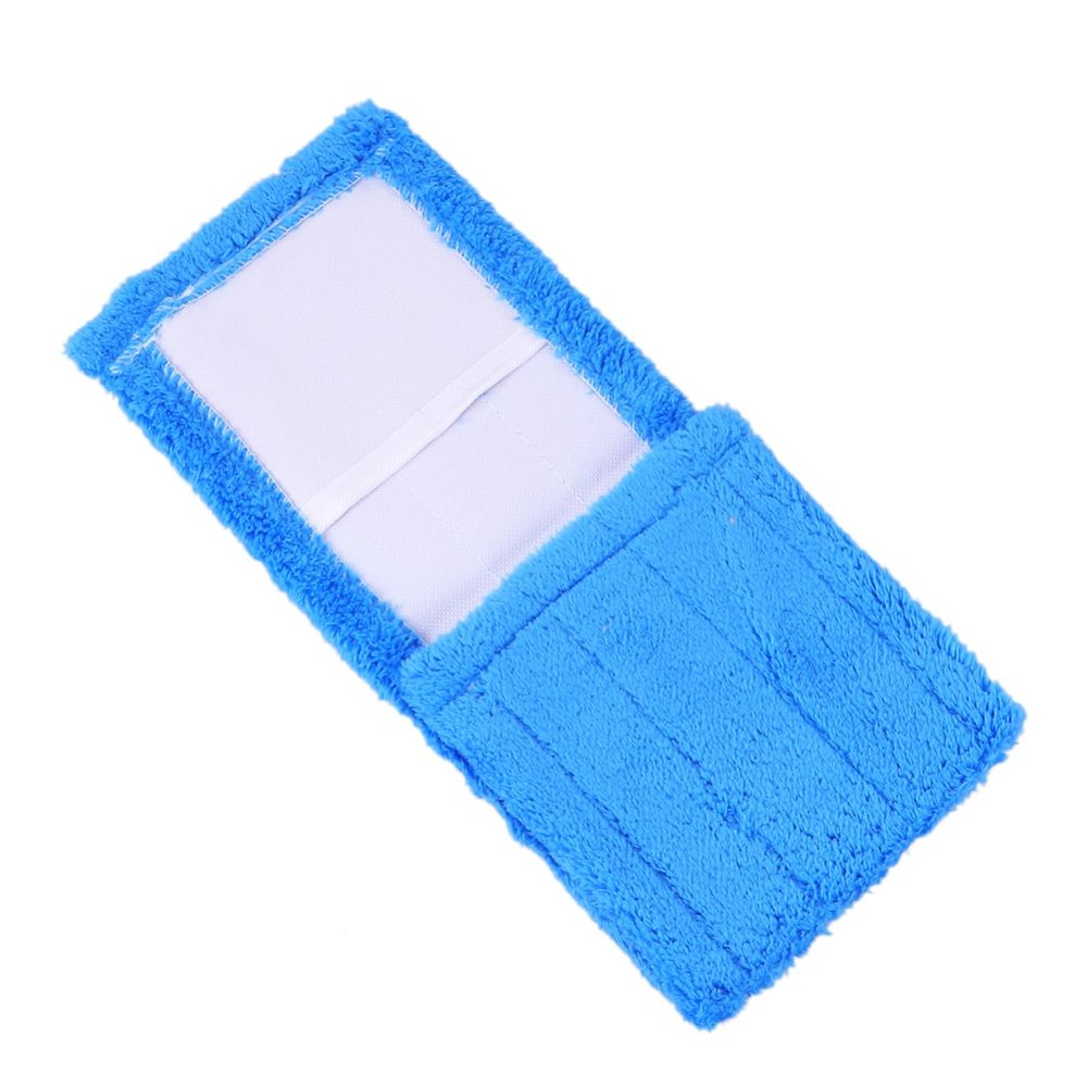 Beaupretty 2pcs Coral Microfiber Mop Head Refill Covers for Efficient Household Cleaning Compatible All Hard Surfaces Easy Machine Washable Durable and Dirt Removal Blue
