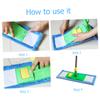 Beaupretty 2pcs Coral Microfiber Mop Head Refill Covers for Efficient Household Cleaning Compatible All Hard Surfaces Easy Machine Washable Durable and Dirt Removal Blue view 3