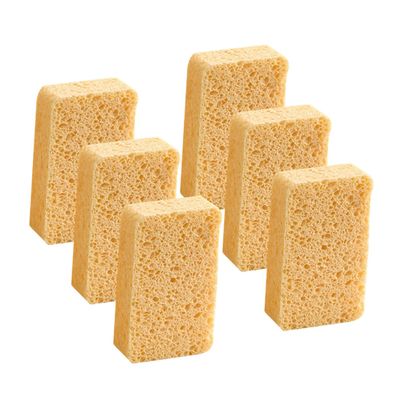 Cabilock 6pcs Reusable Cleaning Sponges Dish and Wok Sponge Multi-Functional Household Cleaning Dish Scrub Easy to Use