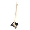 Beavorty 1set Handle Supple Broom and Dustpan Set for Cleaning Ergonomic Design for Easy Floor Cleaning Narrow Corners Hardwood and Carpet Use view 1