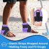 Atsuwell Ankle Ice Pack Wrap 2 Packs, Ankle Ice Wraps Flexible Gel Cold Pack for Foot Heel, Cold Compress Therapy for Soothing Discomfort, Purple view 4