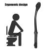 Long Reach Toilet Paper Wiper Tool for Seniors Comfortable Self Assist Bathroom Aid for Elderly Care Easy to Use Black view 3