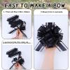 12 Pcs 6inch Pull Bow Gift Wrapping,Pull Bow for Birthday, Christmas, Party, Holiday, Gift Boxes Bow Basket Packaging Bows for Valentine's Day Presents Flower Decorations view 3