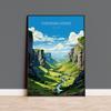 NineLife Basics Cheddar Gorge Travel Poster Wall Art, Travel Print of Cheddar Gorge, Somerset, England, Cheddar Gorge Art Lovers, Somerset #193, 11 x 17 Inches, 16 x 24 Inches. 24 x 36 Inches, white view 1