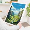 NineLife Basics Cheddar Gorge Travel Poster Wall Art, Travel Print of Cheddar Gorge, Somerset, England, Cheddar Gorge Art Lovers, Somerset #193, 11 x 17 Inches, 16 x 24 Inches. 24 x 36 Inches, white view 2