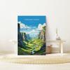 NineLife Basics Cheddar Gorge Travel Poster Wall Art, Travel Print of Cheddar Gorge, Somerset, England, Cheddar Gorge Art Lovers, Somerset #193, 11 x 17 Inches, 16 x 24 Inches. 24 x 36 Inches, white view 4