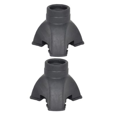 UTHCLO 2pcs -Skid Trekking Cane Foot Cover Tips for Hiking and Walking Sticks Lightweight and Easy to Install Crutch Foot Protectors Compatible Poles