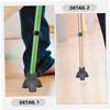 UTHCLO 2pcs -Skid Trekking Cane Foot Cover Tips for Hiking and Walking Sticks Lightweight and Easy to Install Crutch Foot Protectors Compatible Poles view 2