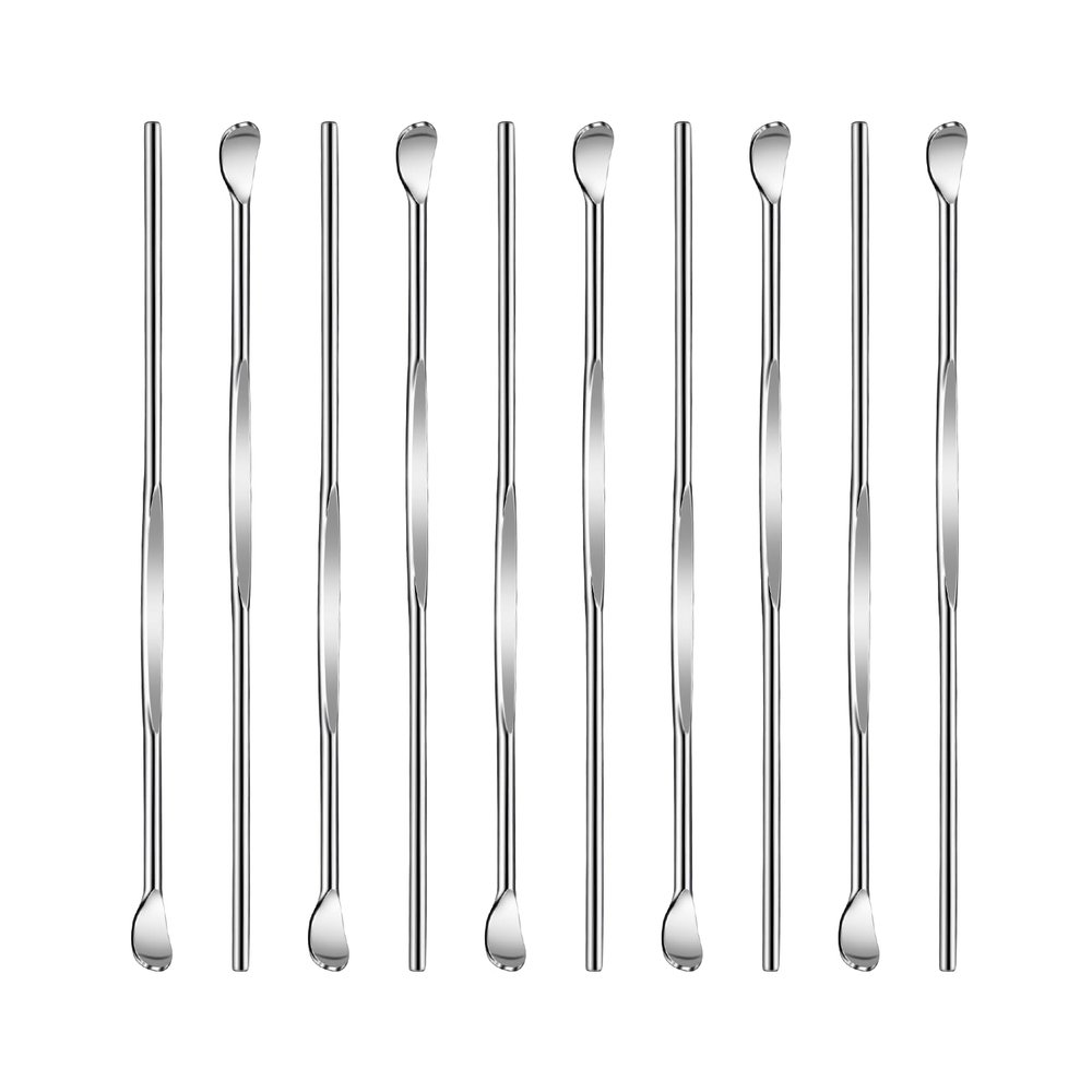 10 Pcs Metal Ear Cleaner Stainless Steel Ear Pick Portable Metal Earwax Curette Ear Cleaner Tool for Adult