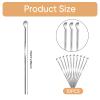 10 Pcs Metal Ear Cleaner Stainless Steel Ear Pick Portable Metal Earwax Curette Ear Cleaner Tool for Adult view 2