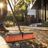 18" Push Broom Outdoor Heavy Duty, Snow Broom with Long Handle, Shop Broom Garage Push Broom for Garden, Patio, Garage, Bathroom, Kitchen, Tub, Carpet, Tile, Deck, Concrete, Industrial (Yellow) view 3