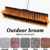 18" Push Broom Outdoor Heavy Duty, Snow Broom with Long Handle, Shop Broom Garage Push Broom for Garden, Patio, Garage, Bathroom, Kitchen, Tub, Carpet, Tile, Deck, Concrete, Industrial (Yellow) view 4