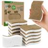 12 Pack Natural Kitchen Sponges, Biodegradable & Compostable | Non-Scratch Cellulose Coconut Fiber Sponges for Dishes, Pots & Pans | Eco-Friendly Cleaning Sponge view 1