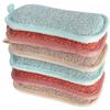FOMIYES 6pcs Multi-Function Reusable Kitchen Cleaning Sponges with Linen Cover Daily Use Scrub Sponge for Dishes Pots Sinks and More Effortless Grease Removal view 1