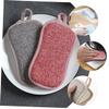 FOMIYES 6pcs Multi-Function Reusable Kitchen Cleaning Sponges with Linen Cover Daily Use Scrub Sponge for Dishes Pots Sinks and More Effortless Grease Removal view 2