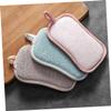 FOMIYES 6pcs Multi-Function Reusable Kitchen Cleaning Sponges with Linen Cover Daily Use Scrub Sponge for Dishes Pots Sinks and More Effortless Grease Removal view 3