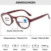ALKAHE Folding Blue Light Blocking Reading Glasses Women Men Oval Cat eye Plastic Spring Hinge Reader Eyeglasses with Case Red 2.5 view 2