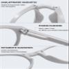 ALKAHE Folding Blue Light Blocking Reading Glasses Women Men Oval Cat eye Plastic Spring Hinge Reader Eyeglasses with Case Red 2.5 view 4