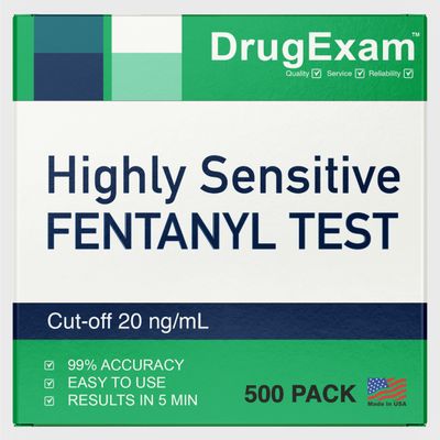 500 Pack - DrugExam Urine Drug Test Testing Strip. Testing for FYN 20 ng/mL. Highly Sensitive, Instant Results. Made in USA. (500)