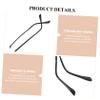 Anneome Metal Eyeglass Retainer Temple Brille Replacement Parts Glasses Bar Replacement Black for Men view 2