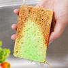 10 Pack Premium Natural Wood Pulp Cotton Cleaning Sponge Wipe Fast Scrub Dishes Kitchenware Pot Ceramic Bowl Plates Stainless Steel Cleaninng Non-Scratch Wash Dishes Sponge (10, Light Green) view 2