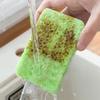 10 Pack Premium Natural Wood Pulp Cotton Cleaning Sponge Wipe Fast Scrub Dishes Kitchenware Pot Ceramic Bowl Plates Stainless Steel Cleaninng Non-Scratch Wash Dishes Sponge (10, Light Green) view 3