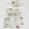 10 Pcs lace gift bags lace favor pouches White Embroidery Gift Bag- Organza Drawstring Gift Bags Embroidery Lace Floral Pouches for Christmas Wedding Birthday Parties Favor Jewelry Craft Bags, 4" x 5.5" view 3