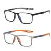 2 Pack Reading Glasses for Men, Sports Ultra-Light Blue Light Blocking Readers (Orange+Gray, 2, x) view 1
