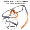 2 Pack Reading Glasses for Men, Sports Ultra-Light Blue Light Blocking Readers (Red+Gray, 4, x) view 2