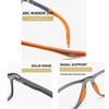 2 Pack Reading Glasses for Men, Sports Ultra-Light Blue Light Blocking Readers (Orange+Blue, 2.5, x) view 4