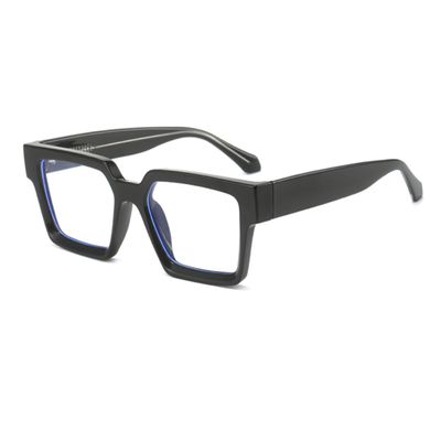 bullabulling Style Reading Glasses for Women Men, Fashion Square Blue Light Blocking Readers (black, 3.50, x)