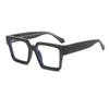 bullabulling Style Reading Glasses for Women Men, Fashion Square Blue Light Blocking Readers (black, 3.50, x) view 1
